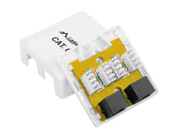 Surface Mount 2X RJ4 Cat6