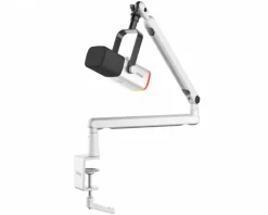 TAM8 Dynamic Gaming Microphone and Boom Arm - White