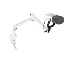 TAM8 Dynamic Gaming Microphone and Boom Arm - White