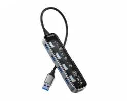 Transparent USB Docking Station - 5 ports