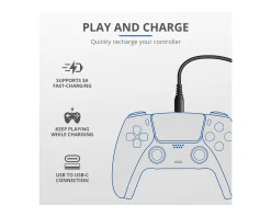 Trust GXT 226 Play & Charge Cable 3 meter for PS5