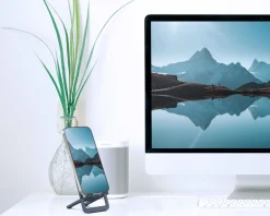 Ultra Slim Phone Holder Aluminium - Dark Grey