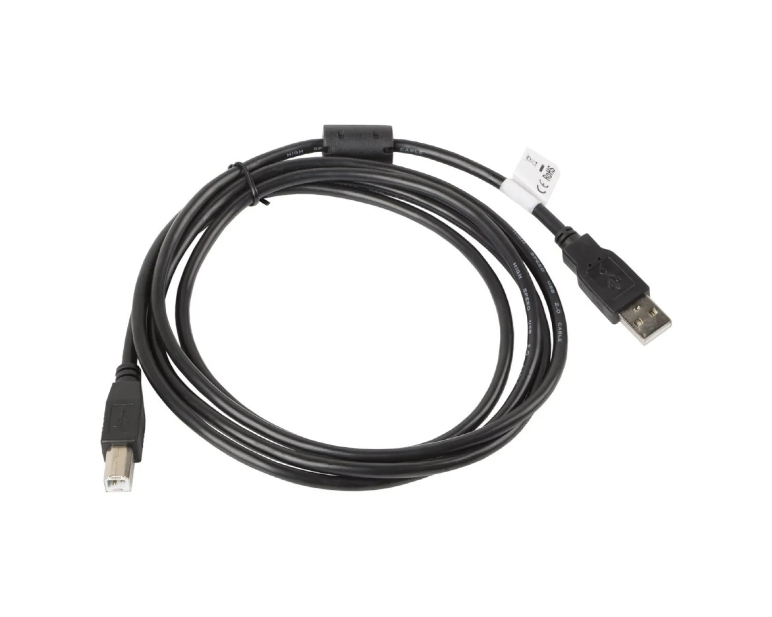 USB-A to USB-B 2.0 Cable Black (1.8 Meter)