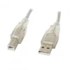 USB-A to USB-B 2.0 Cable Transparent (3 Meter)