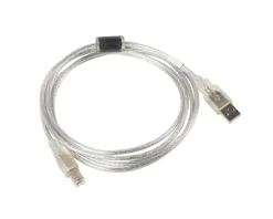 USB-A to USB-B 2.0 Cable Transparent (3 Meter)
