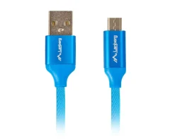 USB 2.0 Cable Premium MICRO-B to USB 1.8m QC 3.0 Blue
