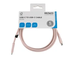 USB-C Charging Cable 60W Silicone - Pink - 1,5m