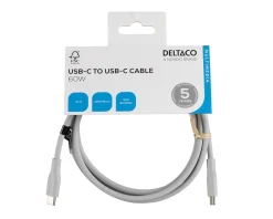 USB-C Charging Cable 60W Silicone - Gray - 1,5m