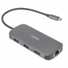 USB-C Docking Station with 8 Ports - Grey