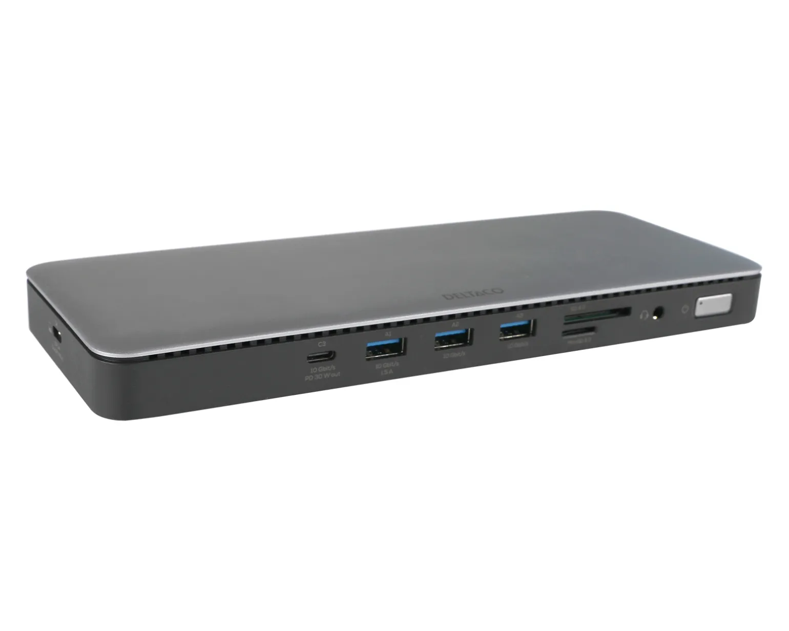 USB-C Docking Station with 15 Ports - Grey