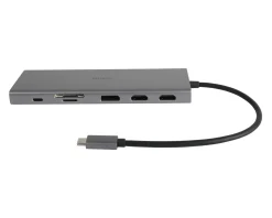 USB-C Docking Station with 12 Ports - Grey