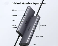 USB-C Hub/Adapter - 10 ports