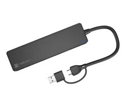 USB-C 3.0 Hub Mayfly Black + USB-A Adapter - USB Hub
