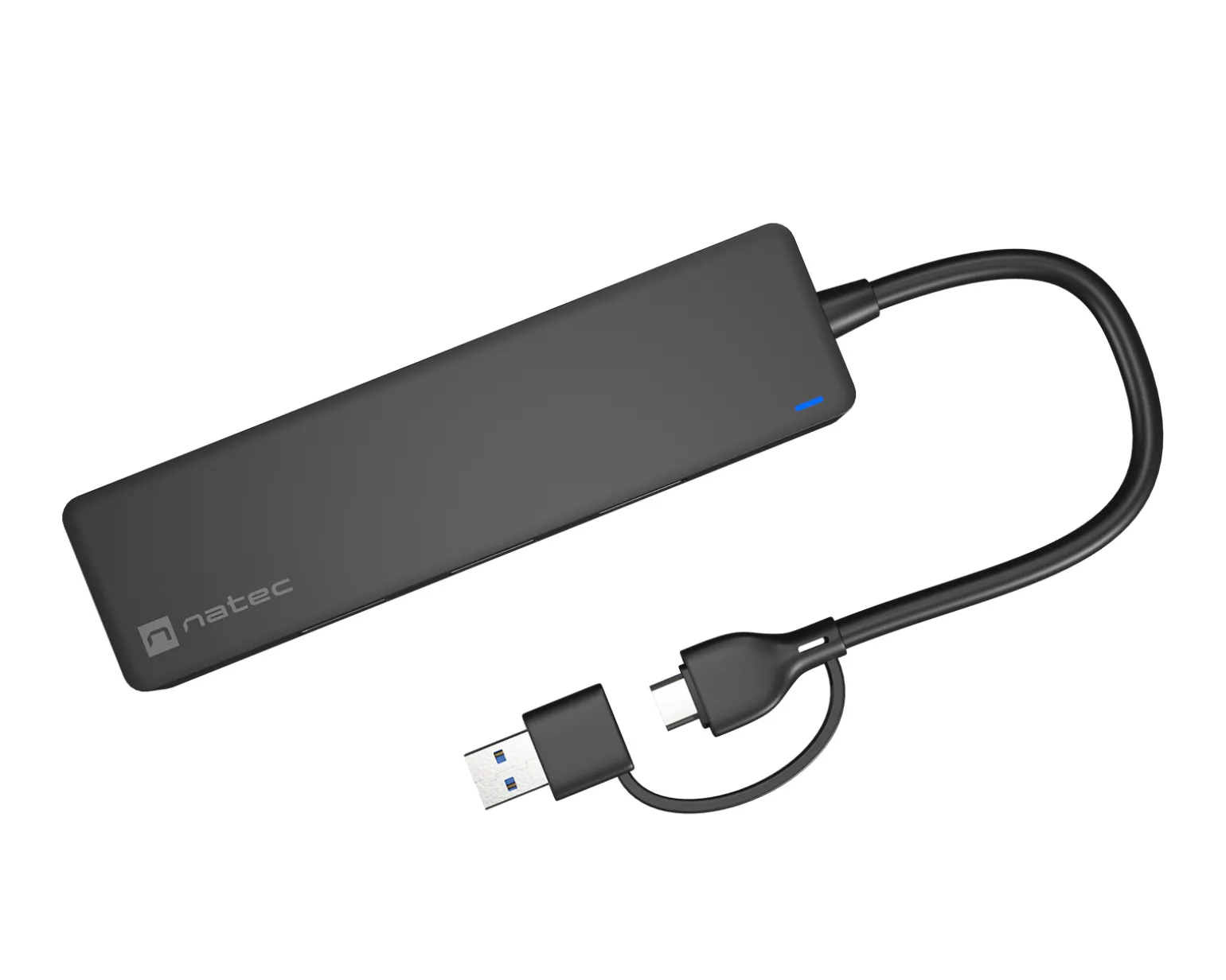 USB-C 3.0 Hub Mayfly Black + USB-A Adapter - USB Hub