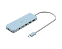 USB-C Multi-Port Hub with 60W Power Delivery - Blue