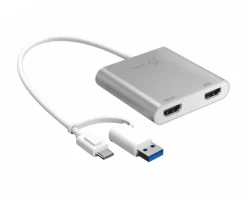 USB-C to Dual HDMI Multi-Monitor Adapter