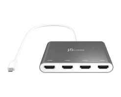 USB-C to 4-Port HDMI Multi-Monitor Adapter