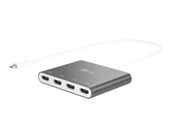 USB-C to 4-Port HDMI Multi-Monitor Adapter
