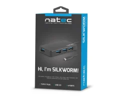USB Hub 3.0 Silkworm USB-C 4-ports