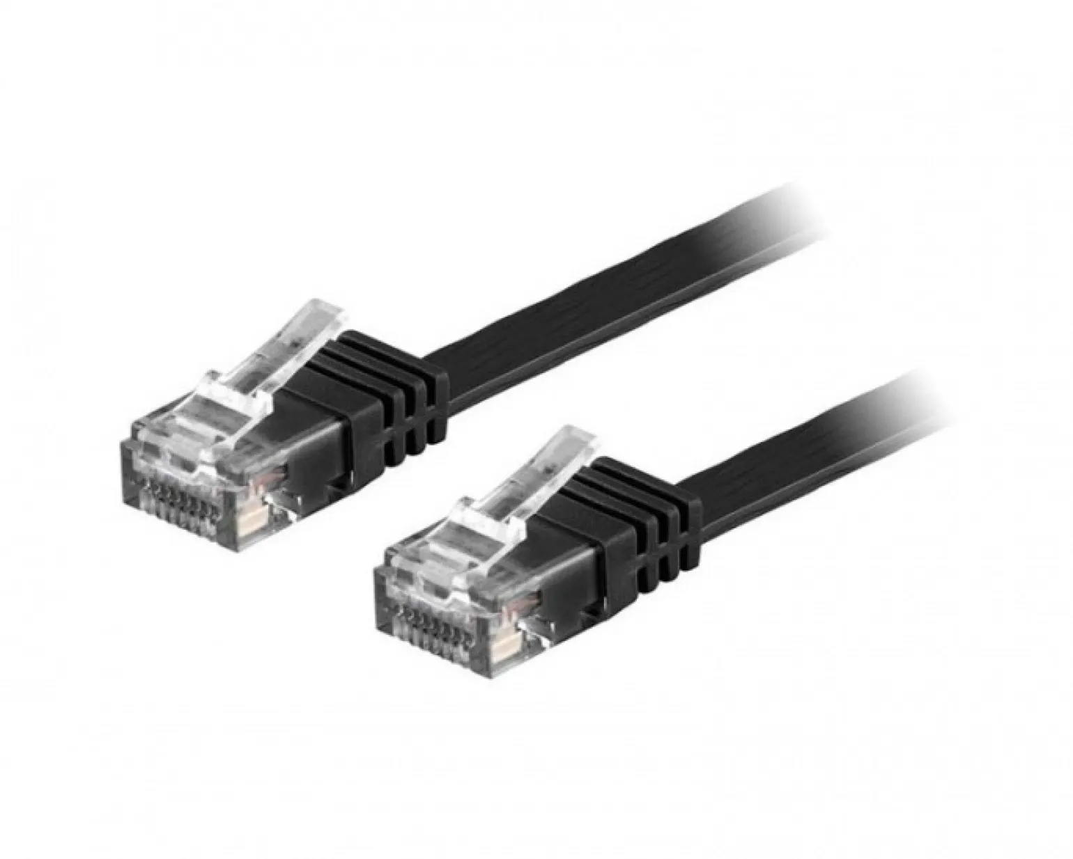UTP Network cable Cat6 10m Flat Black