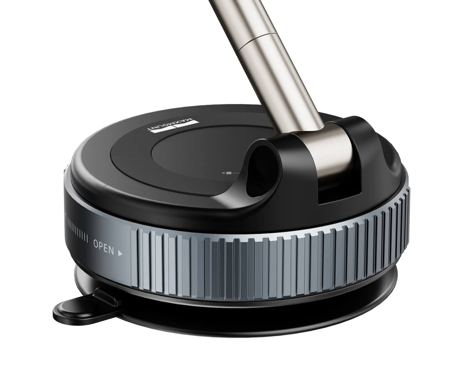 Vacuum Phone Holder with Magnetic Ring - Black