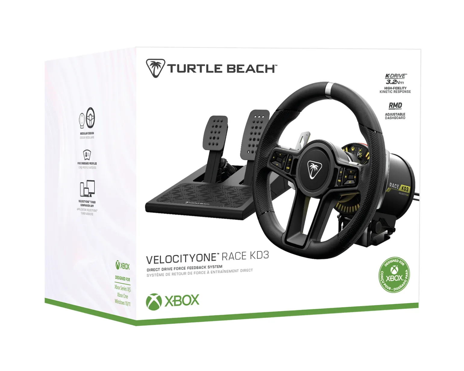 VelocityOne Race KD3 for Xbox/PC - Steering Wheel and Pedals