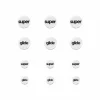 Version 2 Glass Skates Dots - Universal - 6mm + 9mm - 12 pcs