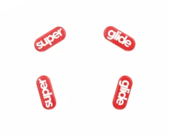 Version 2 Glass Skates for Logitech G304/G305 - Red