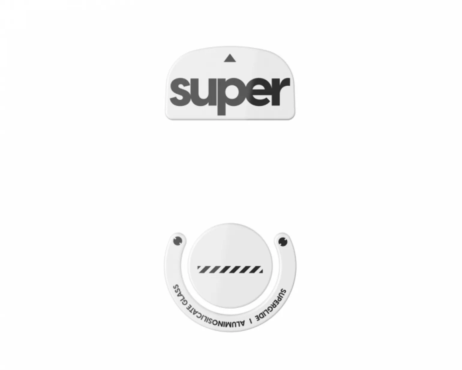 Version 2 Glass Skates for Logitech G Pro X Superlight - White