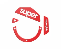 Version 2 Glass Skates for Logitech G502 - Red
