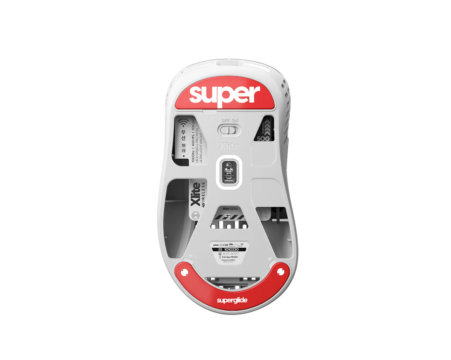 Version 2 Glass Skates for Pulsar Xlite Series - Red