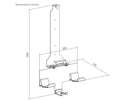 Wall Mount for PS5 / PS5 Slim - White