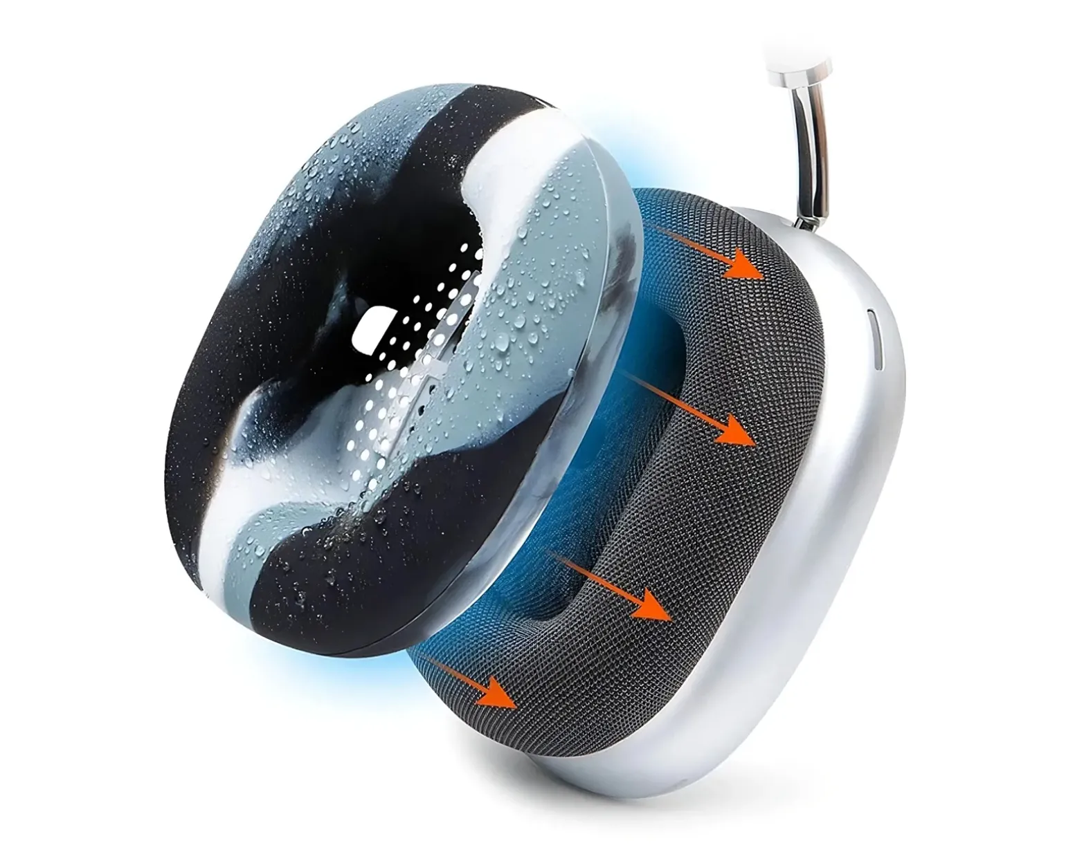 WC SweatZ Max Ear Cushion Covers - Marble