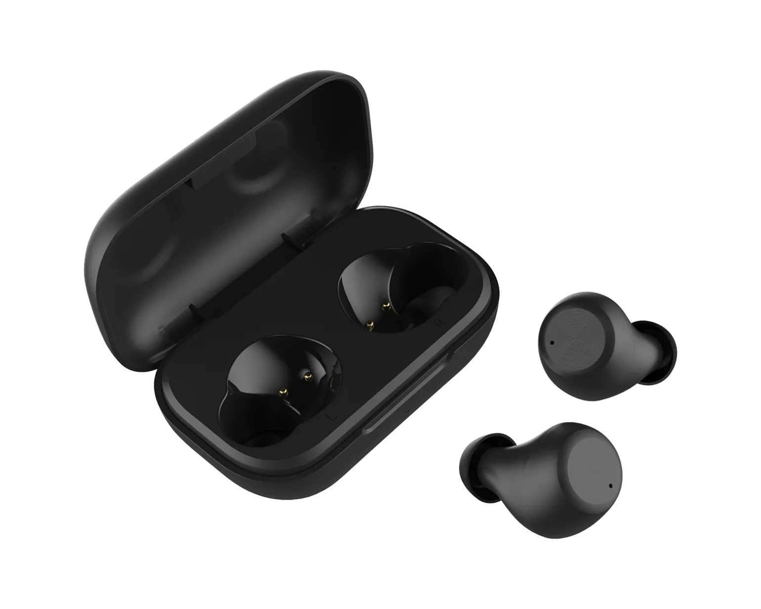 Wireless In-Ear Headphones with Charging Case, TWS - Black