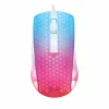 WM87 Semi-Transparent RGB Gaming Mouse - White