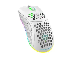 WM80 Wireless RGB Gaming Mouse Ultralight - White
