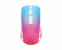 WM89 Wireless Semi-Transparent RGB Gaming Mouse - White