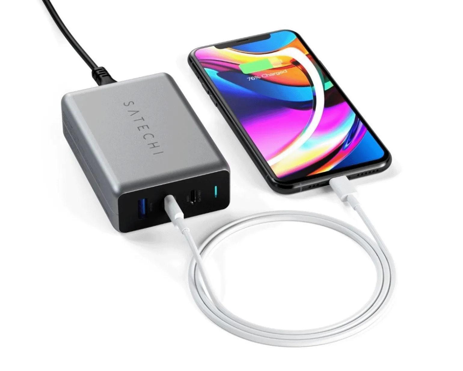 100W PD USB-C GaN Travel Charger - 3 ports