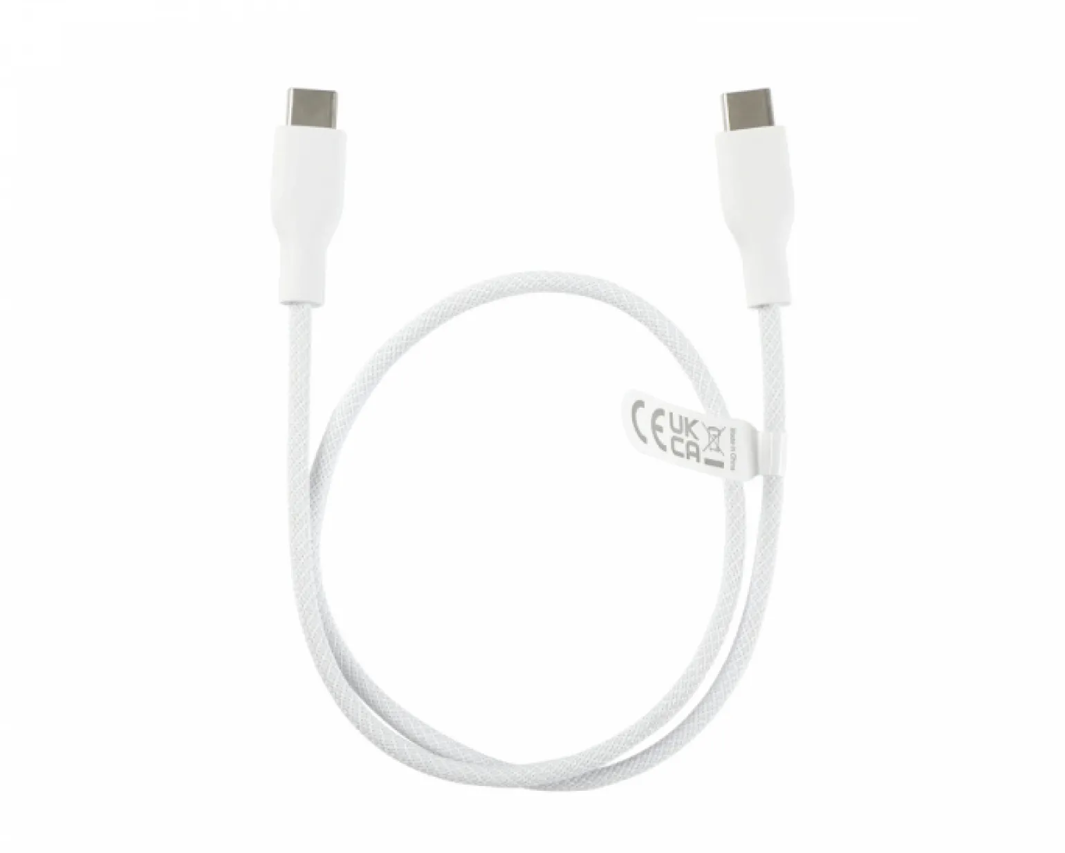 60W USB-C to USB-C Charging Cable - White - 0.5 m