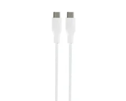 60W USB-C to USB-C Charging Cable - White - 1 m