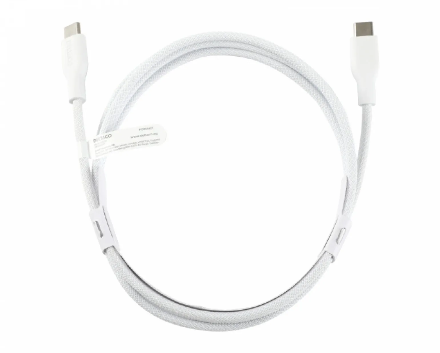 60W USB-C to USB-C Charging Cable - White - 2 m