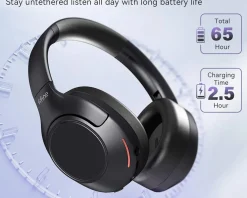 X3 Bluetooth ANC Headphones Over-Ear - Black