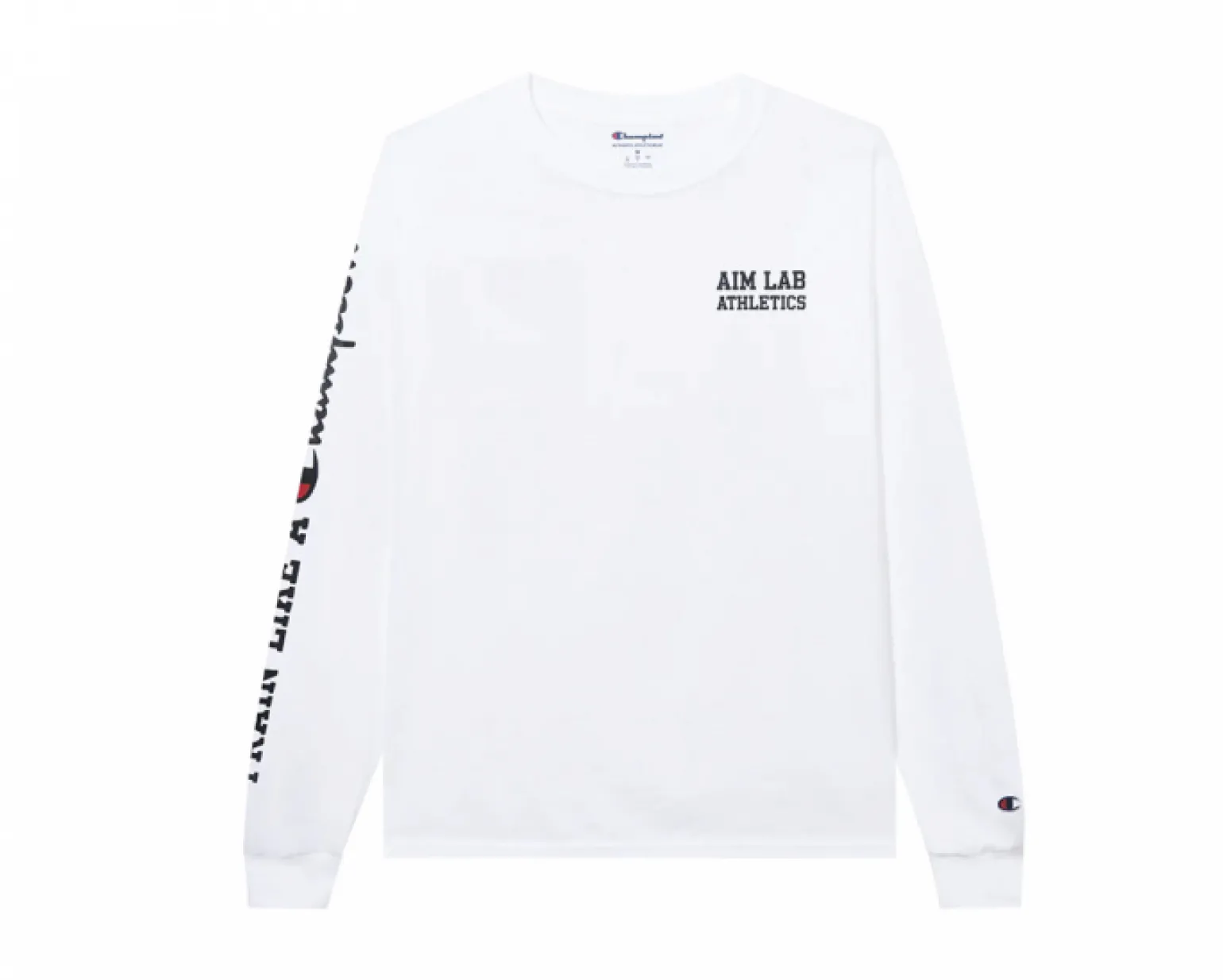 x Champion - White Long-Sleeve Tee - Small