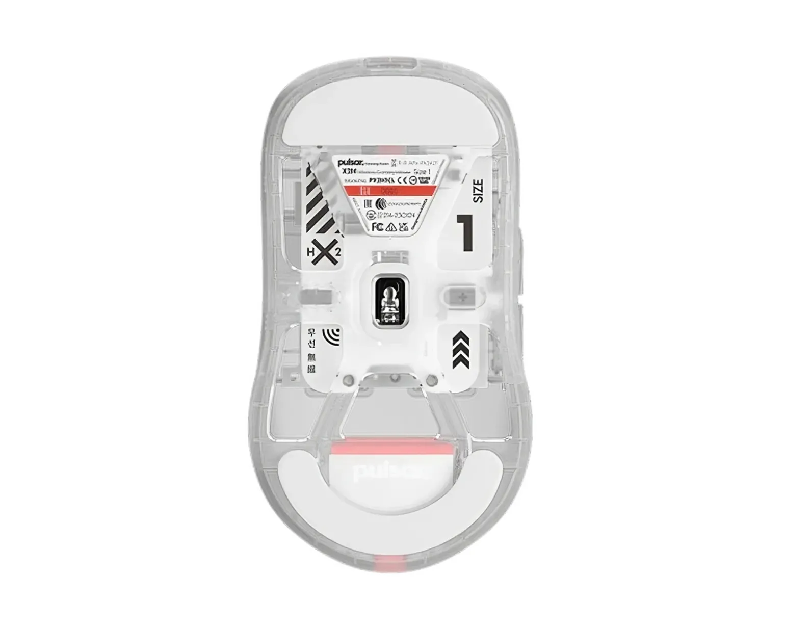X2-H High Hump Wireless Gaming Mouse - Mini - Superclear - Limited Edition