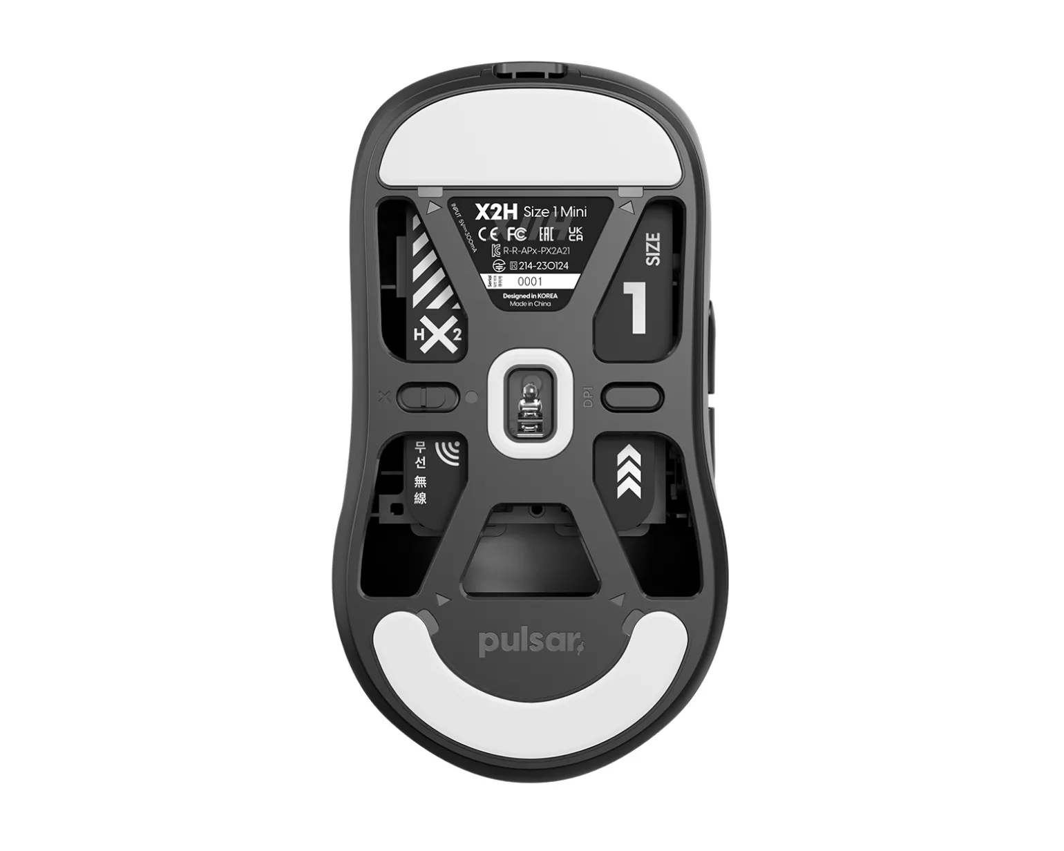 X2-H High Hump Wireless Gaming Mouse - Mini - Black