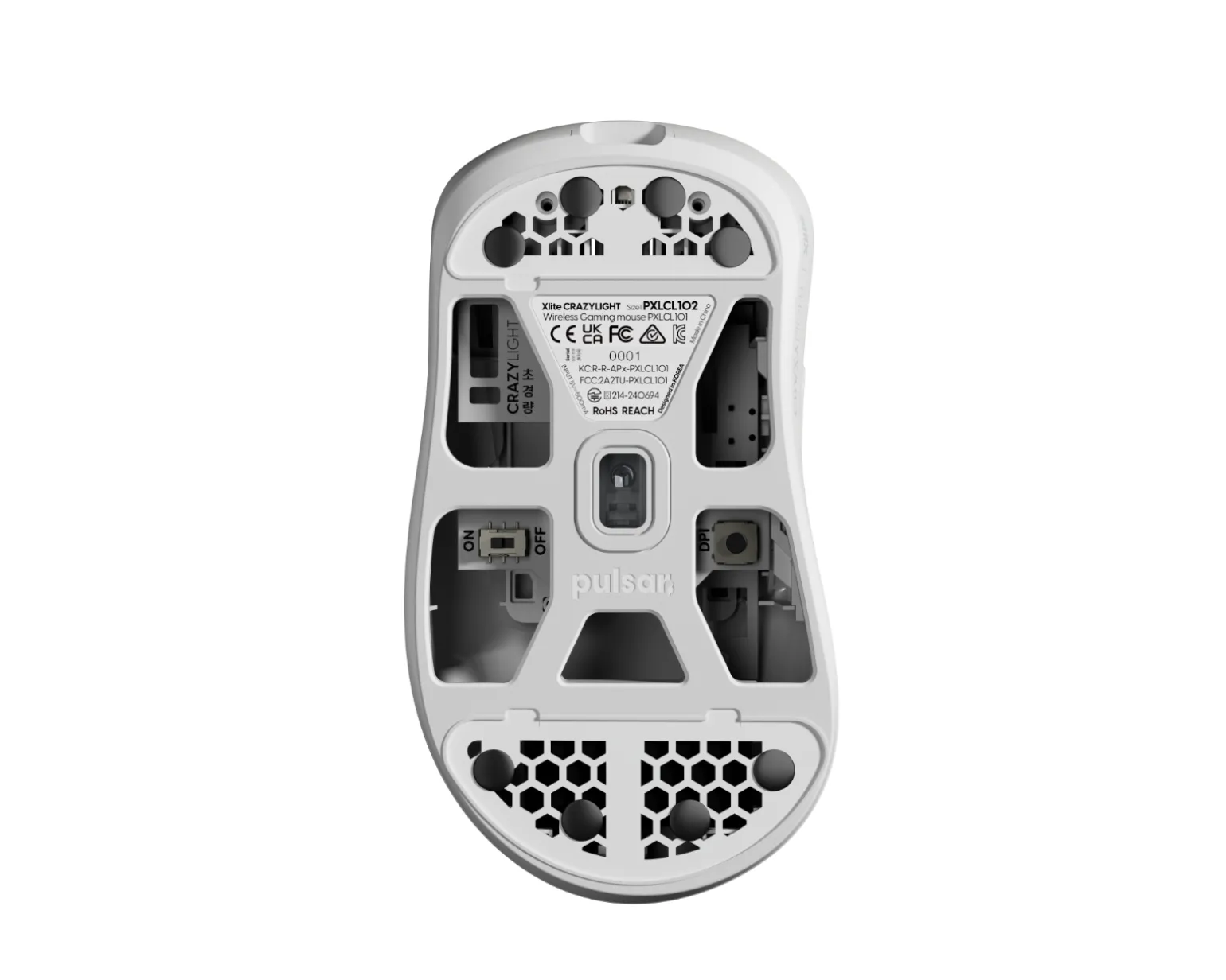 Xlite CrazyLight Wireless Gaming Mouse - Uyuni White