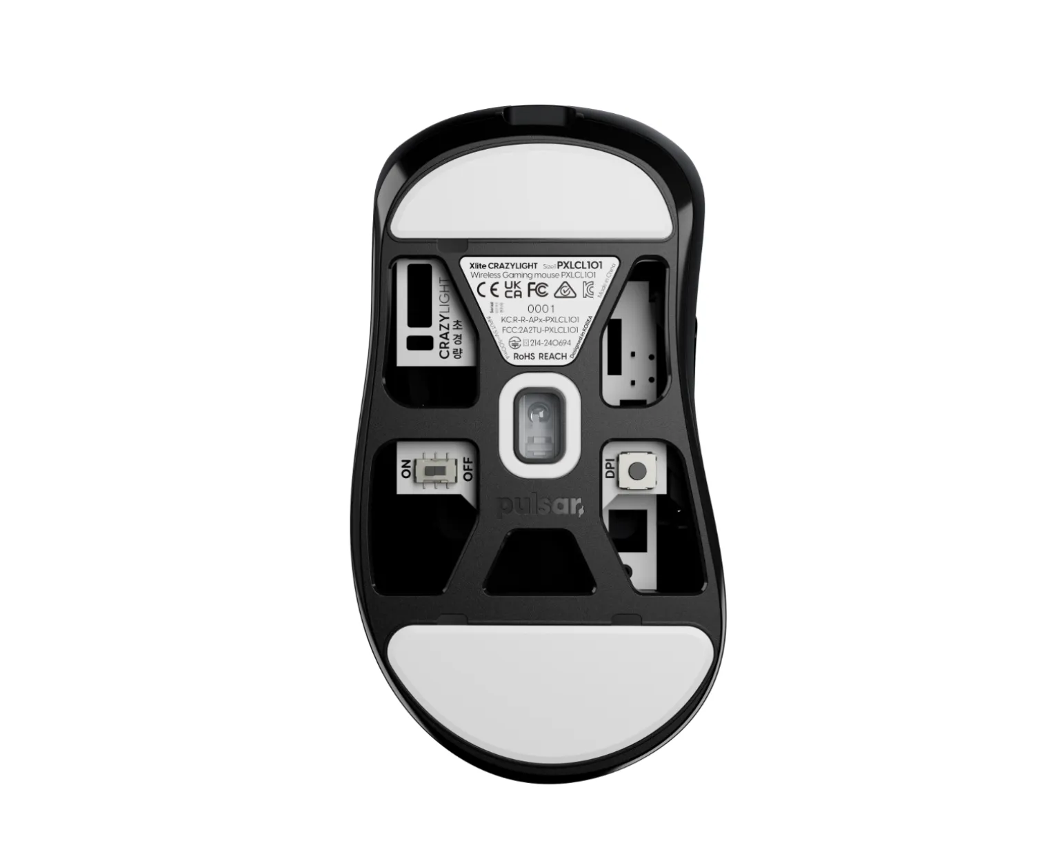 Xlite CrazyLight Wireless Gaming Mouse - Jet Black