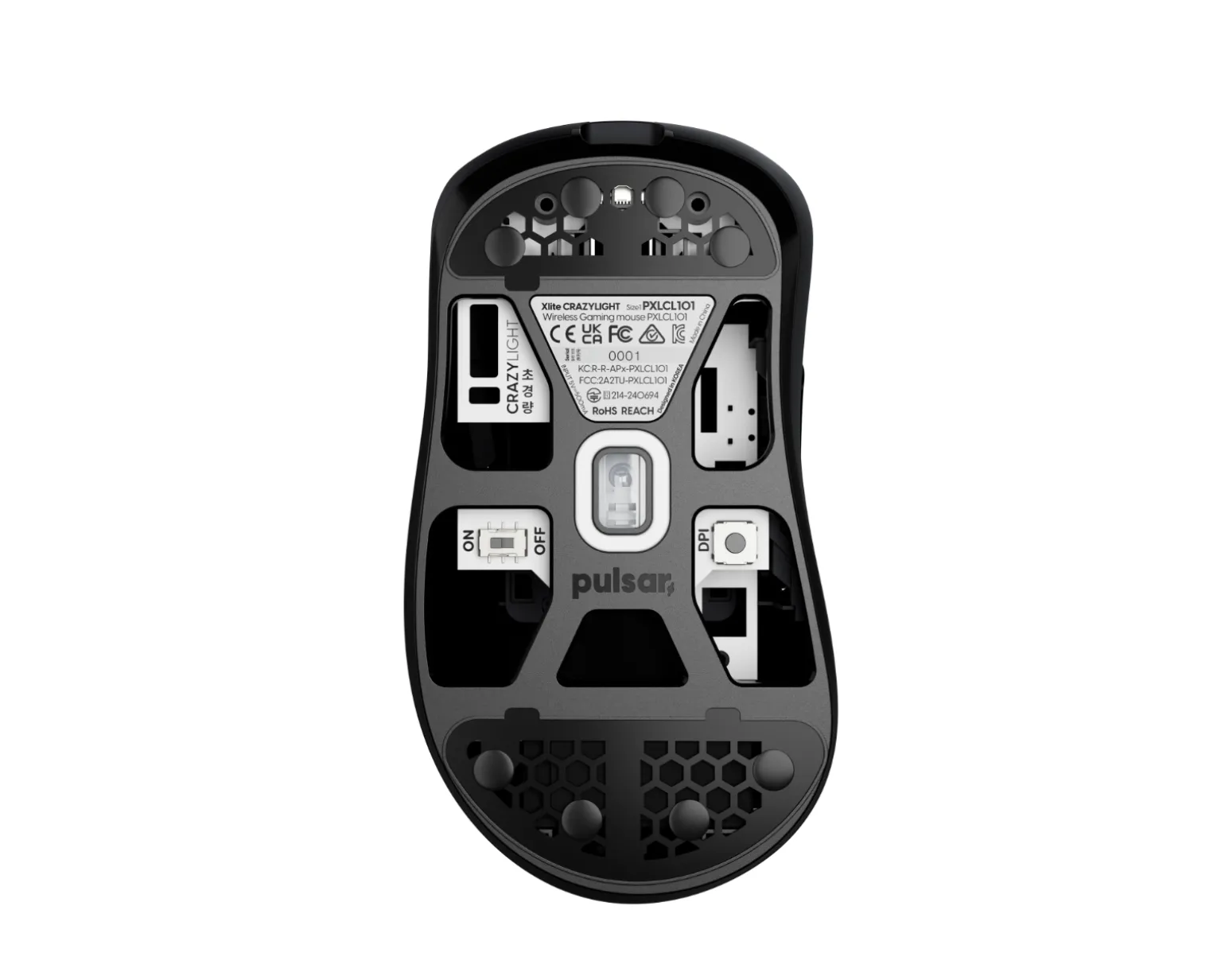 Xlite CrazyLight Wireless Gaming Mouse - Jet Black