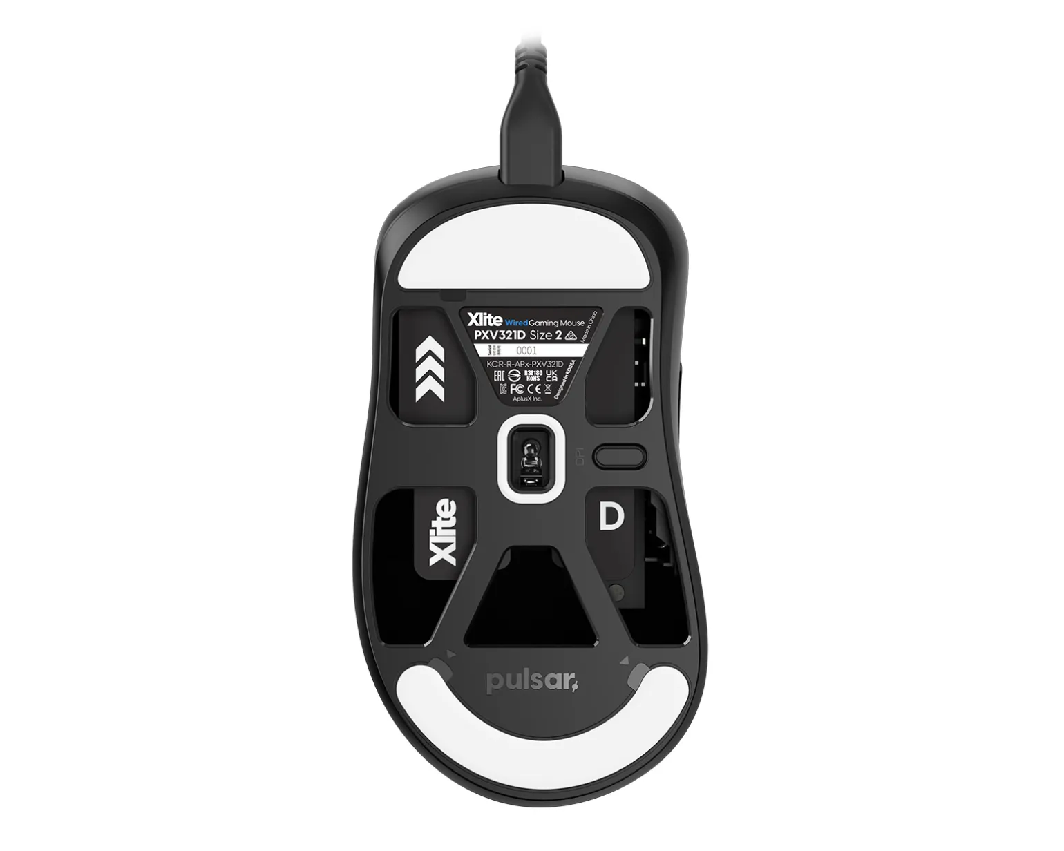 Xlite Medium Wired Gaming Mouse - Black