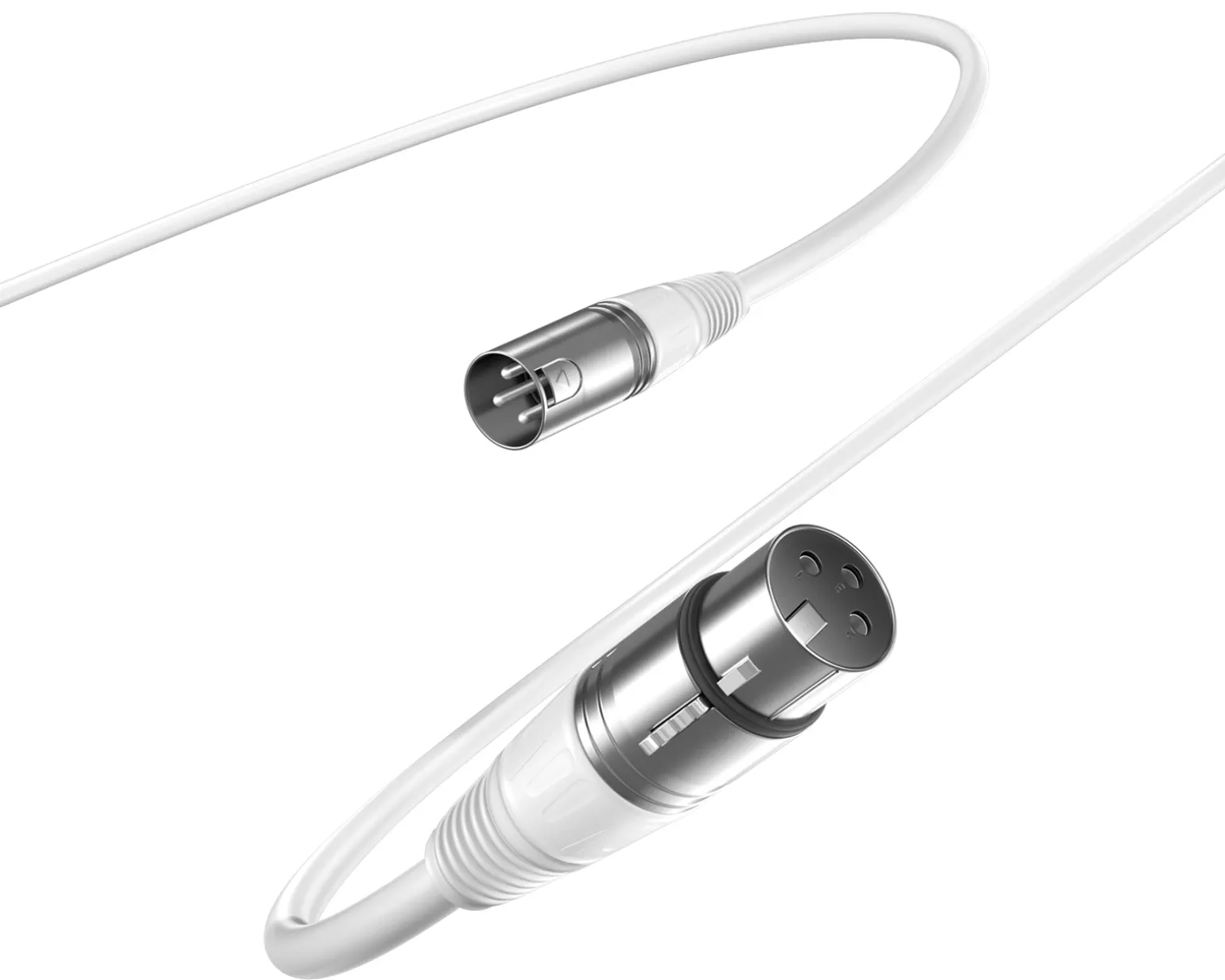 XLR Cable - 3pin - 1.8 Meter - White